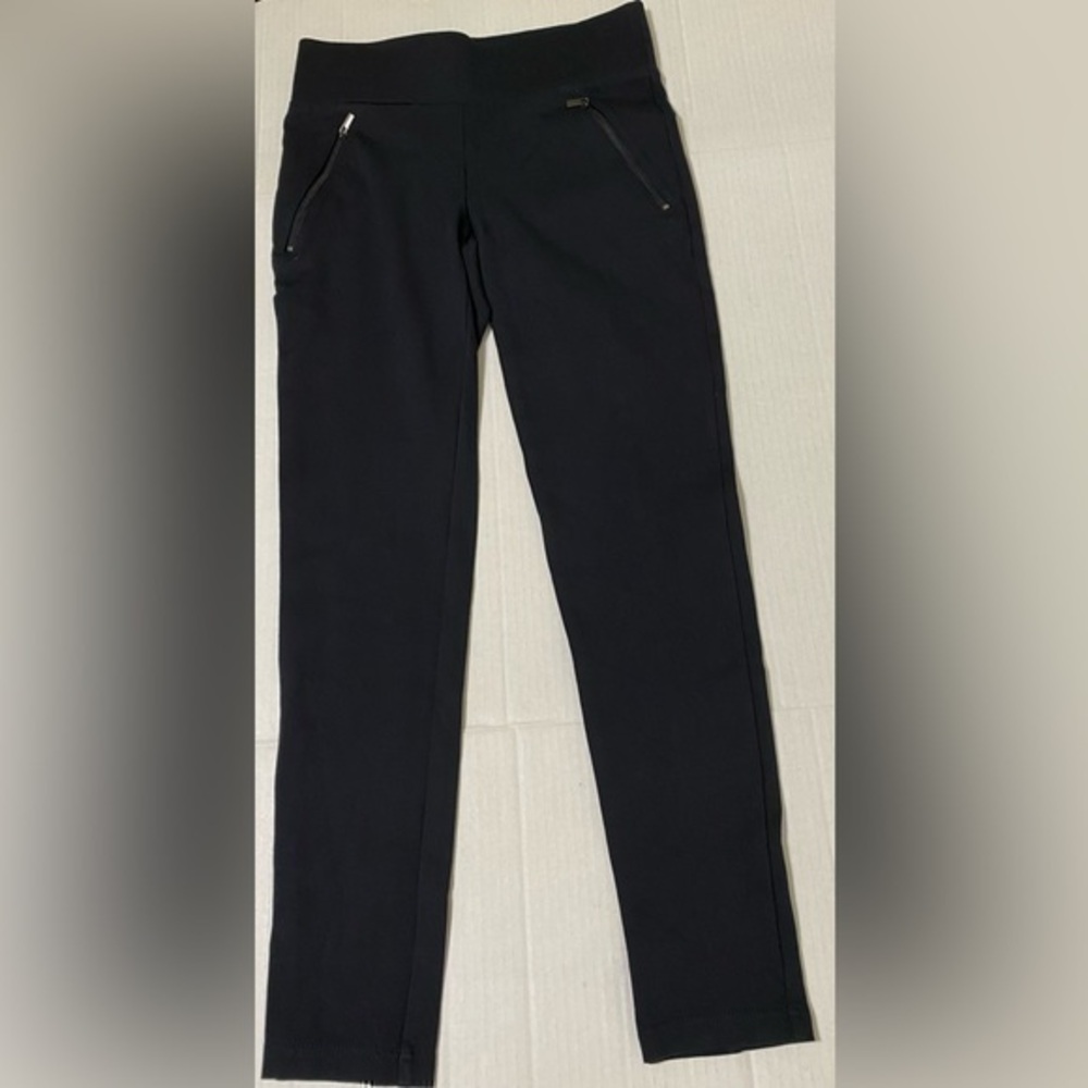 ANN TAYLOR Black Ankle Leggings w Waist Band